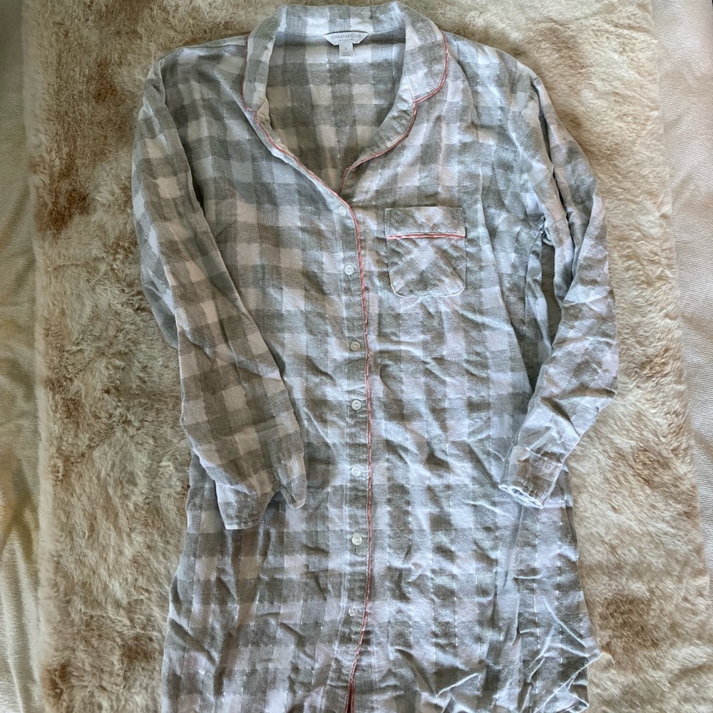 LONG PAJAMA SHIRT